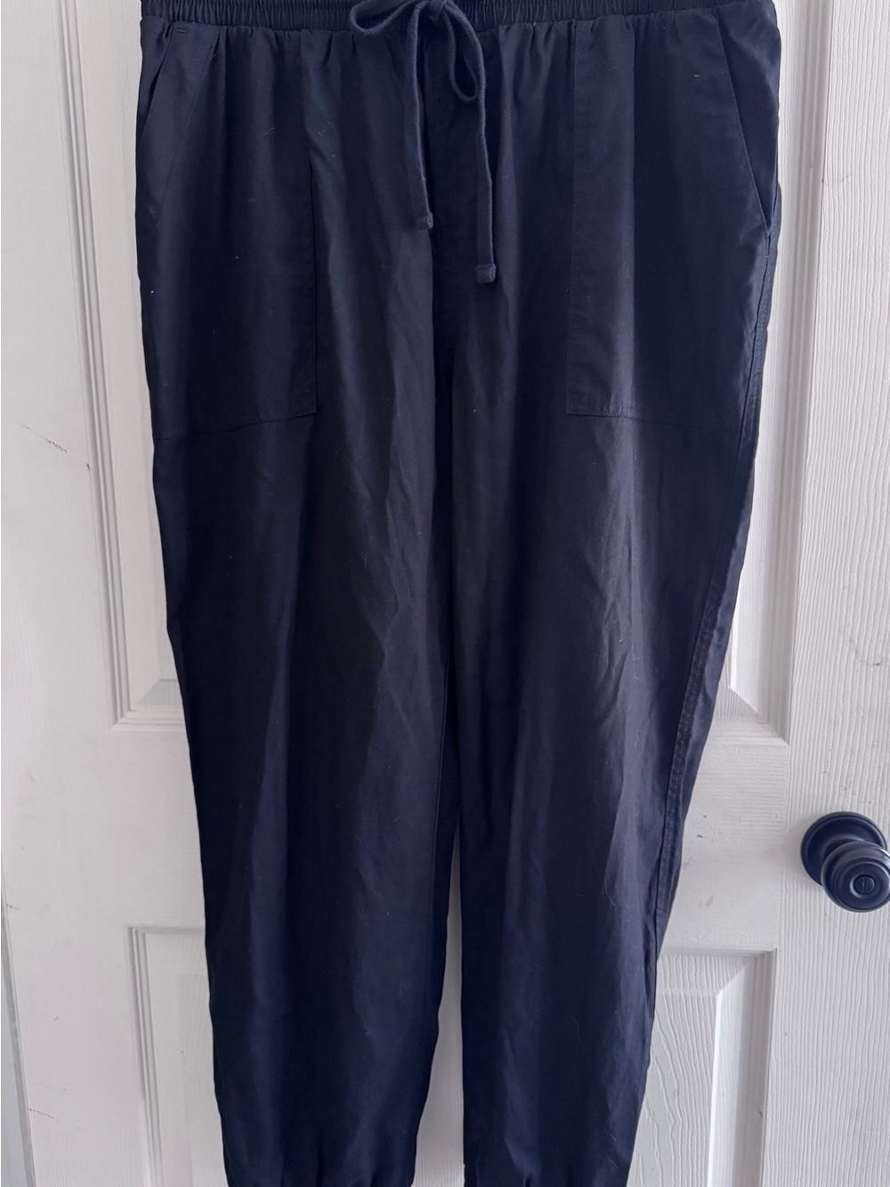 a new day Black Elastic-Waist Drawstring Joggers